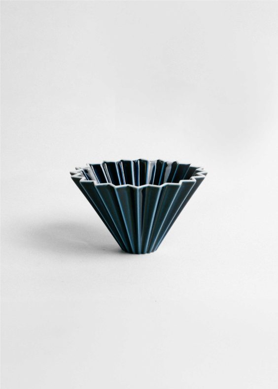 cafelix coffee origami dripper dark blue